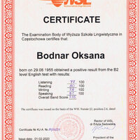 O.Bodnar.В2 англ