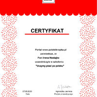 Certyfikat polski 1 IrenaNestajko_page-0001