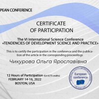 Чикурова Ольга Ярославівнpа