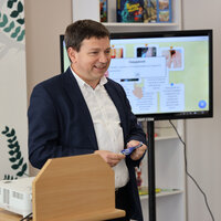 Ректор проф. Буяк Б.Б. вітає із відкриттям Творчої лабораторії